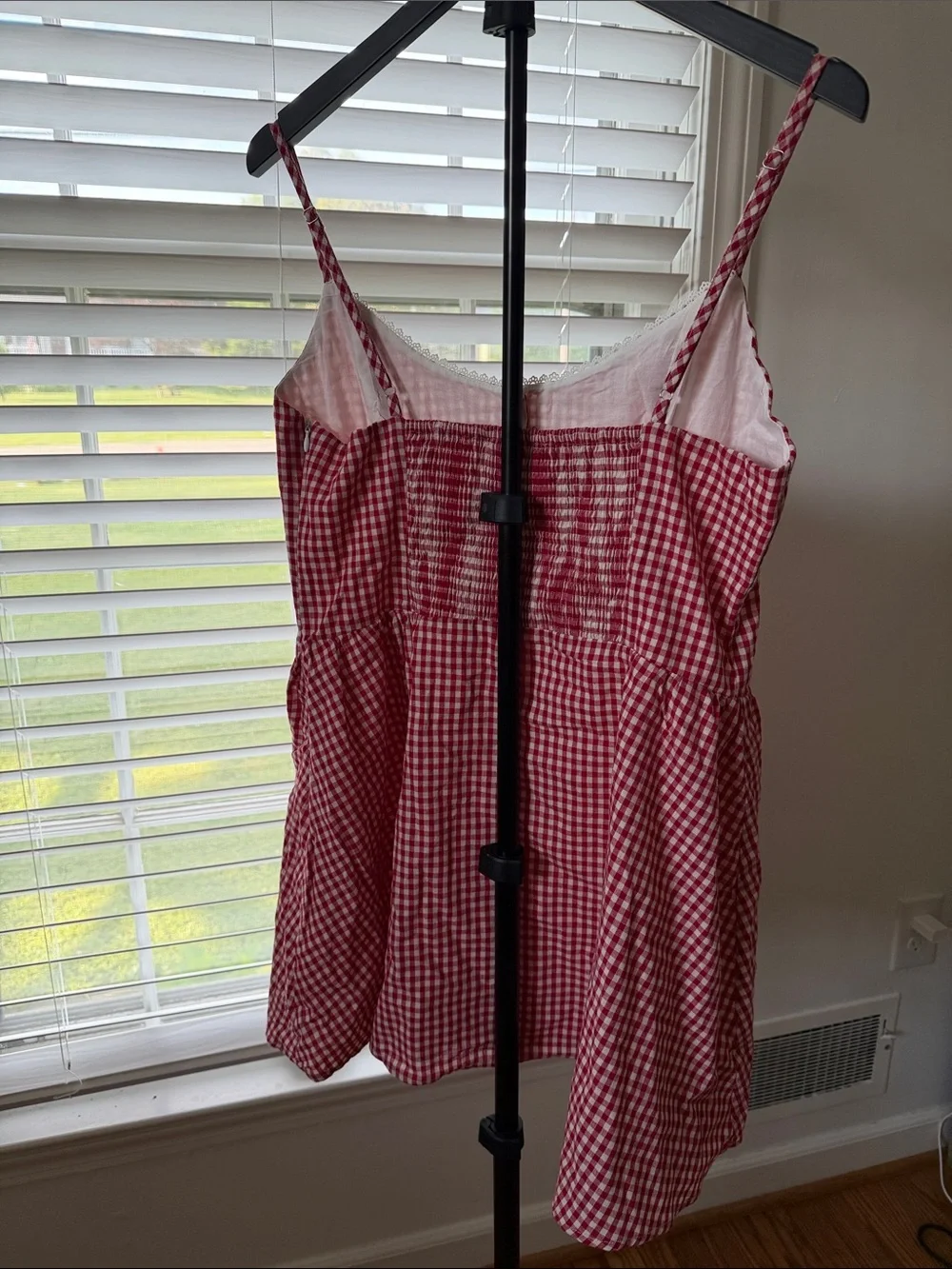 Princess Polly Red Gingham Babydoll Mini Dress Size US 10 - Picture 6 of 7